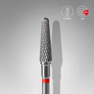 Carbide Staleks Frustum Vermelho 4mm