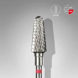 Carbide Staleks Frustum Vermelho 6mm