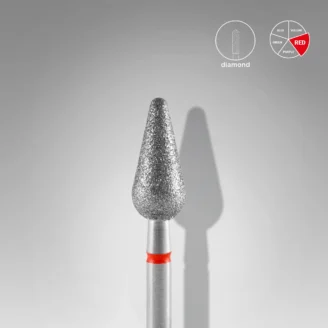 Carbide Diamond Pêra Vermelho 5mm