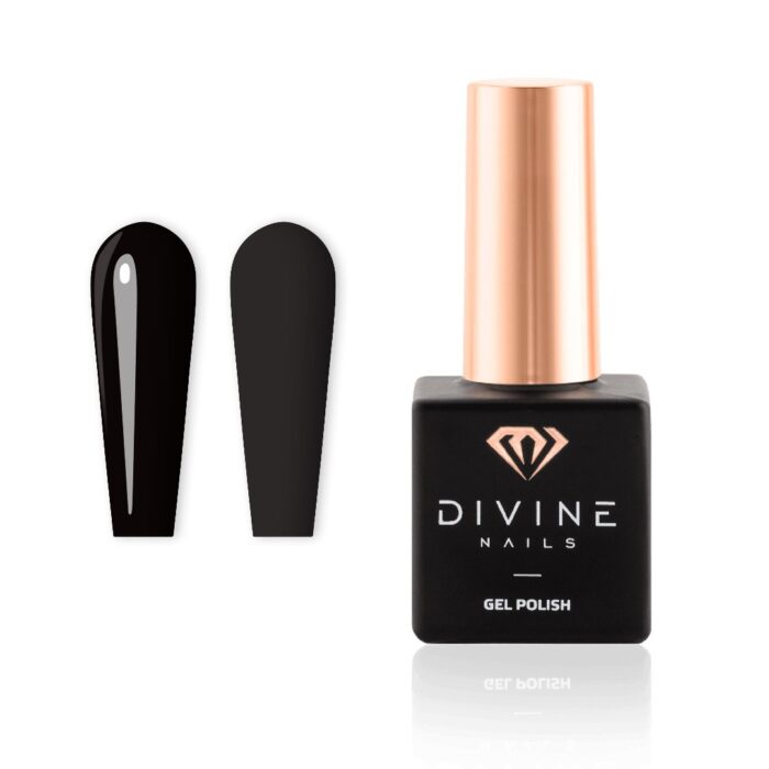gel polish black 10ml
