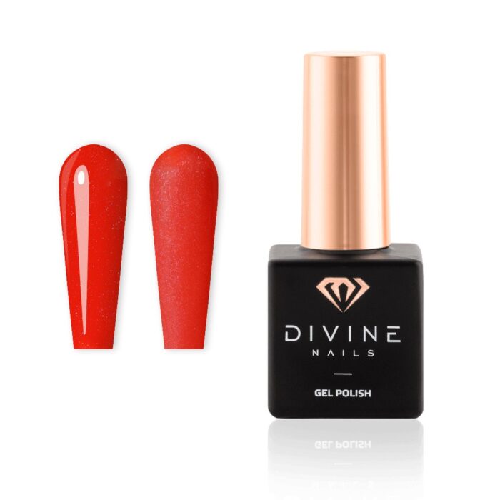 gel polish glam red